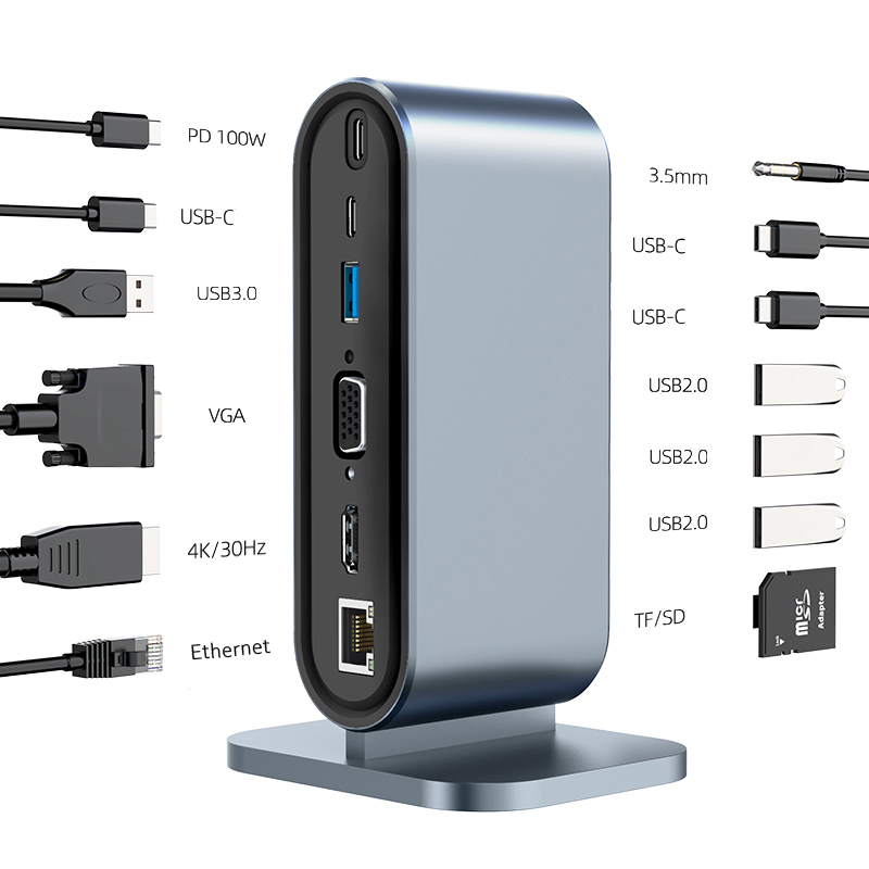 USB C 3.0 HUB Type C to Multi  - 4 Hdmi Multi Monitor Video Card 4K recension och pris