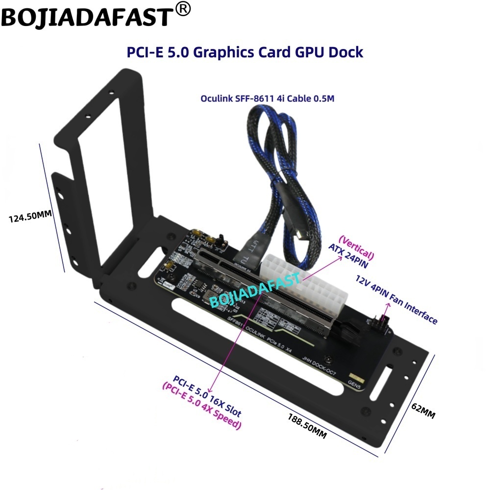 PCI-E 5.0 X4 OCuLink External  - Oculink Egpu Dock Graphics Card recension och pris